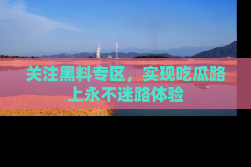 关注黑料专区，实现吃瓜路上永不迷路体验