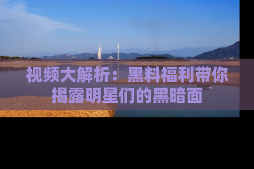 视频大解析:黑料福利带你揭露明星们的黑暗面